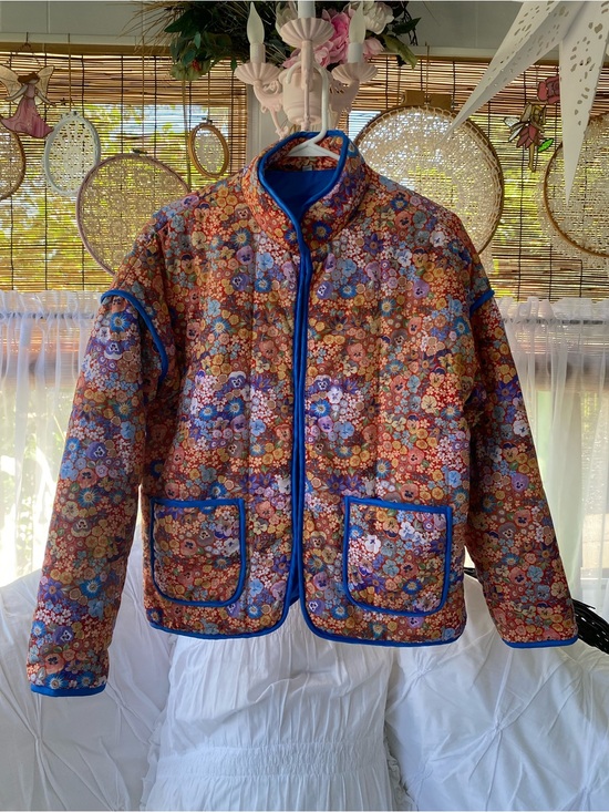 Jackets & Blazers - Floral Quilted Puffer Jacket